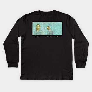 Van Gogh Van Goghing Van Gone Kids Long Sleeve T-Shirt